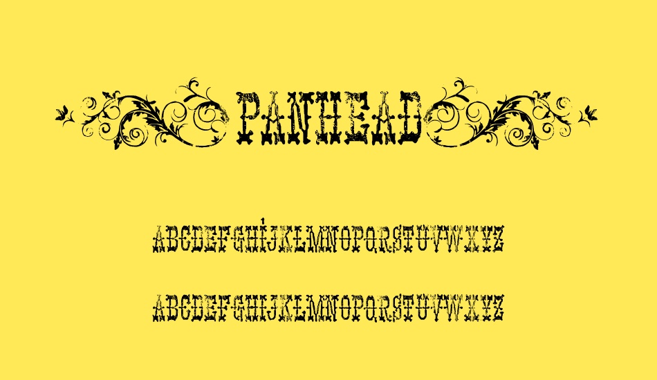 [panhead] font